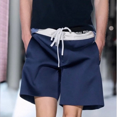 미우미우 남성 네이비 반바지 - Miumiu Mens Navy Half-pants - mic962x