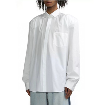 베트멍 남성 오버사이즈 셔츠 - Vetements Mens White Tshirts - vec1075x