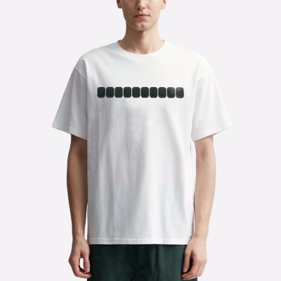 발렌시아가 남성 화이트 반팔 티셔츠 - Balenciaga Mens White Tshirts - bac1085x