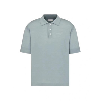 디올 남성 그레이 반팔 폴로 티셔츠 - Dior Mens Gray Polo Tshirts - dic1058x