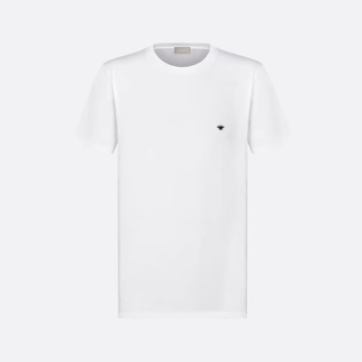 디올 남성 화이트 반팔 티셔츠 - Dior Mens White Tshirts - dic1263x