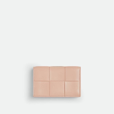 보테가베네타 남/녀 핑크 카드 지갑 - Bottega Veneta Unisex Pink Card Case - bvw218x