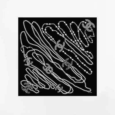 샤넬 여성 블랙 스카프 - Chanel Womens Black Scarf - acc2256x