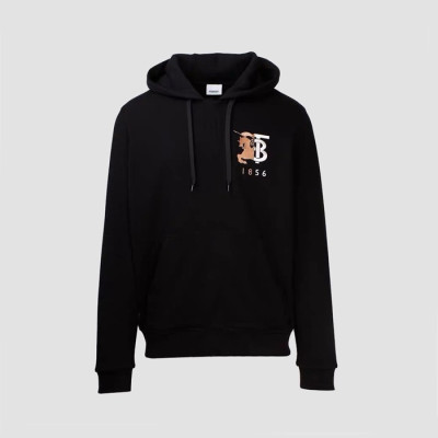 버버리 남성 블랙 후드티 - Burberry Mens Black Hoodie - buc1541x