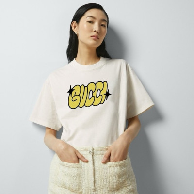 구찌 여성 라운드 반팔 티셔츠 - Gucci Womens Round Tshirts - guc1669x