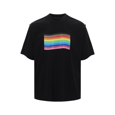 발렌시아가 남성 라운드 반팔 티셔츠 - Balenciaga Mens Round Tshirts - bac1808x