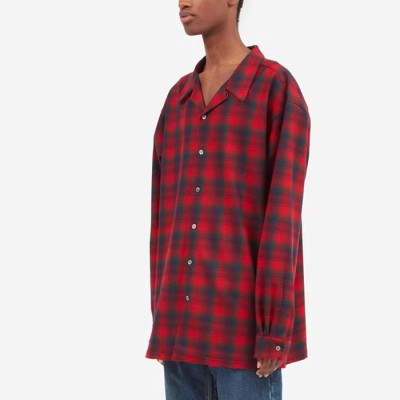 메종 마르지엘라 남성 체크 셔츠 - Maison margiela Mens Flannel Shirt - mac1815x