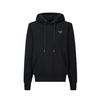 프라다 남성 블랙 후드티 - Prada Mens Black Hoodie - prc1828x