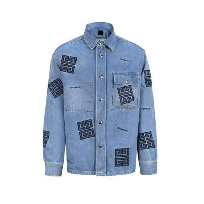 지방시 남성 데님 셔츠 - Givenchy Mens Denim Shirts - giv1863x