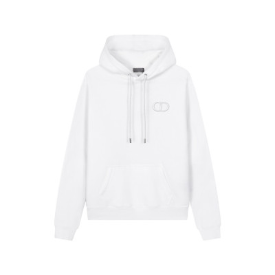 디올 남/녀 화이트 후드티 - Dior Unisex White Hoodie - dic1915x