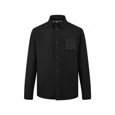 로에베 남성 블랙 셔츠 - Loewe Mens Black Shirts - loc2146x