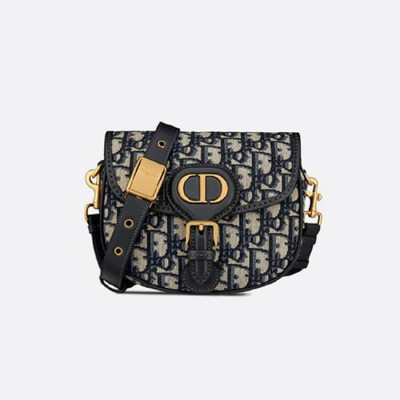 디올 여성 블루 오블리크 자카드 바비백 스몰 - Dior Oblique Jacquard  Bobby Bag- di2571z