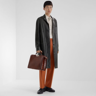 펜디 남성 가죽 코트 - Fendi Mens Leather Coat - fec2321x