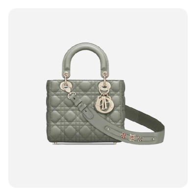 디올 여성 그레이 까나쥬 레이디백 스몰- Dior Cannage Lady Small Bag- di2603z