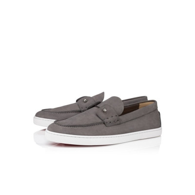 크리스챤 루부탱 남/녀 그레이 로퍼 - Christian Loubutin Unisex Gray Loafer - cls1403x