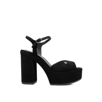 샤넬 여성 하이힐 슬링백 - Chanel Womens Black Slingback - chs1466x