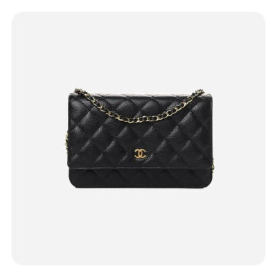 샤넬 woc 캐비어 블랙 골드  - Chane  woc Caviar Bag - ch2708z