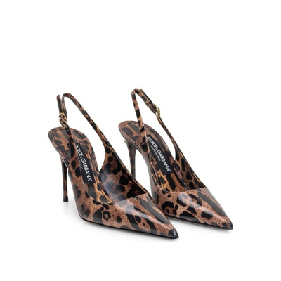 돌체앤가바나 여성 레오파드 슬링백 - Dolce&Gabbana Womens Leopard Slingback - dos1536x