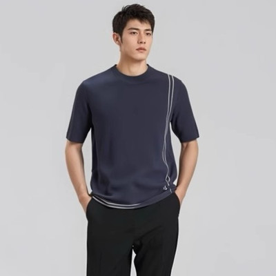 에르메스 남성 라운드 반팔티 - Hermes Mens Round Tshirts - hec2411x