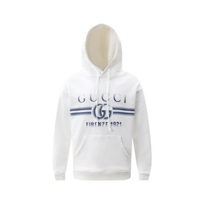 구찌 남성 화이트 후드티 - Gucci Mens White Hoodie - guc2676x