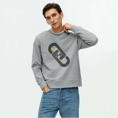 펜디 남성 라운드 맨투맨 - Fendi Mens Round Tshirt - fec3096x