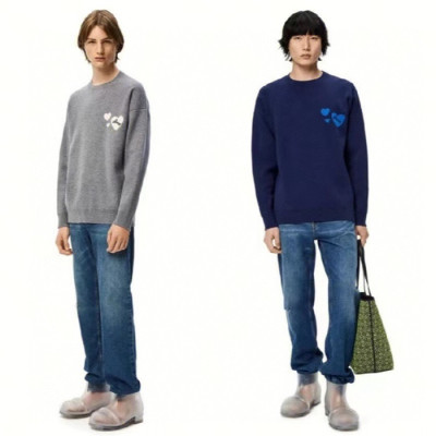 로에베 남성 라운드 스웨터 - Loewe Mens Round Sweater - loc3037x