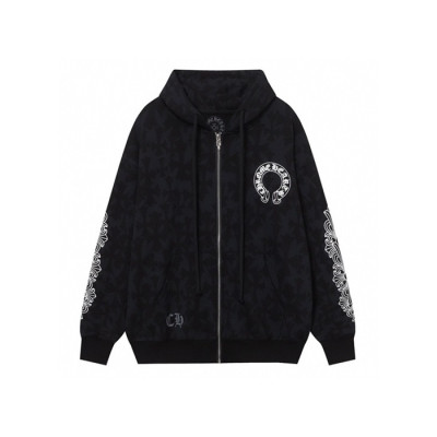 크롬하츠 남성 집업 후디 - Chrom hearts Mens Zip-up Hoodie - chc3375x