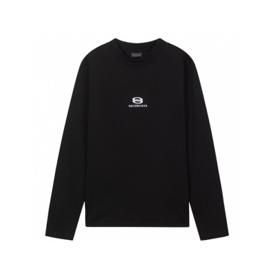 발렌시아가 남성 라운드 긴팔티 - Balenciaga Mens Round Tshirt - bac3642x