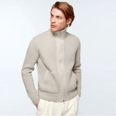 로로피아나 남성 집업 스웨터 - Loro Piana Mens Zip-up Sweater - lpc3704x