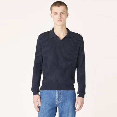 로로피아나 남성 폴로 스웨터 - Loro Piana Mens Polo Sweater - lpc4253x