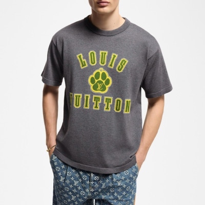 루이비통 남성 라운드 반팔 티셔츠 - Louis vuitton Mens Round Tshirt - lvc4280x