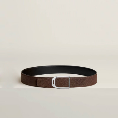 에르메스 남성 리버서블 자키 벨트 - Hermes Mens Jockey Reversible Belt - bel78x