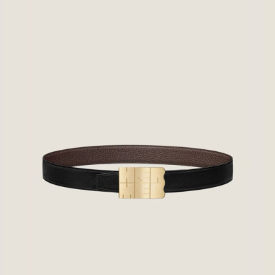 에르메스 남성 리버서블 벨트 - Hermes Mens Cuir De Ceinture Reversible Belt - bel96x