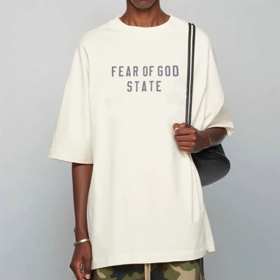 피어오브갓 남성 반팔 티셔츠 - Fear of god Mens Round Tshirts - fec4331x