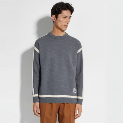 로에베 남성 라운드 스웨터 - Loewe Mens Round Sweater - loc4344x