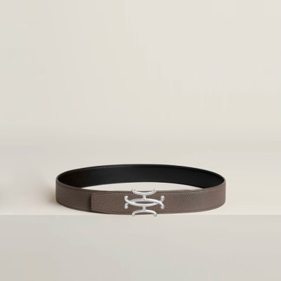 에르메스 남성 네오 리프트 리버서블 벨트 - Hermes Mens Neo Lift Reversible Belt - bel123x