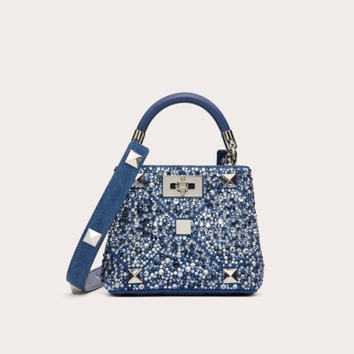 발렌티노 여성 가라바니 스터드 토트백 - Valentino Womens Garawani Stud Bag - vab3439x