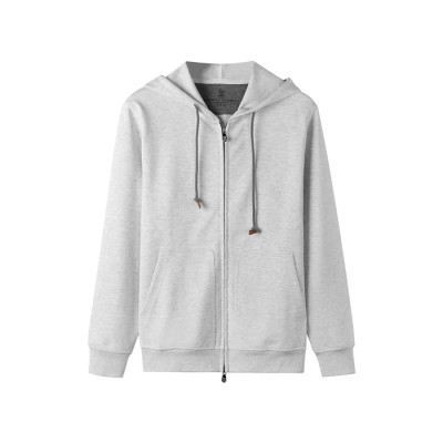 브루넬로쿠치넬리 남성 집업 후드티 - Brunello Cucinelli Mens Zip-up Hoodie - brc4498x