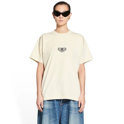 발렌시아가 여성 라운드 반팔 티셔츠 - Balenciaga Womens Round Tshirt - bac4529x