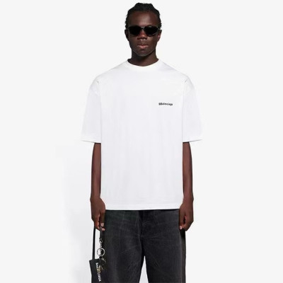 발렌시아가 남성 라운드 반팔 티셔츠 - Balenciaga Mens Round Tshirt - bac4531x