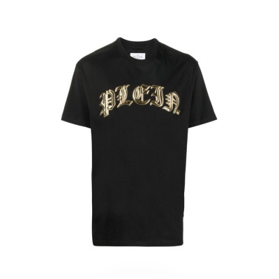 필립플레인 남성 블랙 반팔티- Philipp-plein Mens Black Tshirt - phc4714x