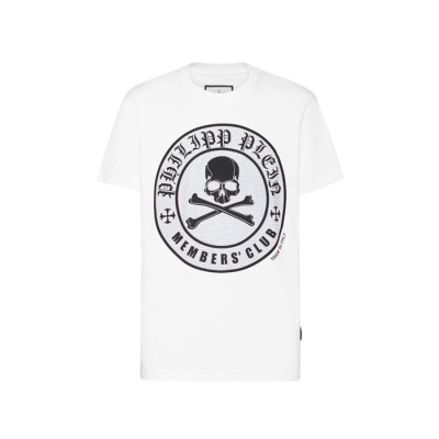 필립플레인 남성 라운드 반팔티- Philipp-plein Mens Round Tshirt - phc4764x