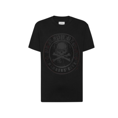 필립플레인 남성 라운드 반팔티- Philipp-plein Mens Round Tshirt - phc4765x